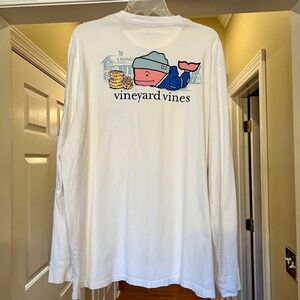 EUC Men's Vineyard Vines Waffle Hut Ski Long Sleeve Tee T-Shirt Size LARGE